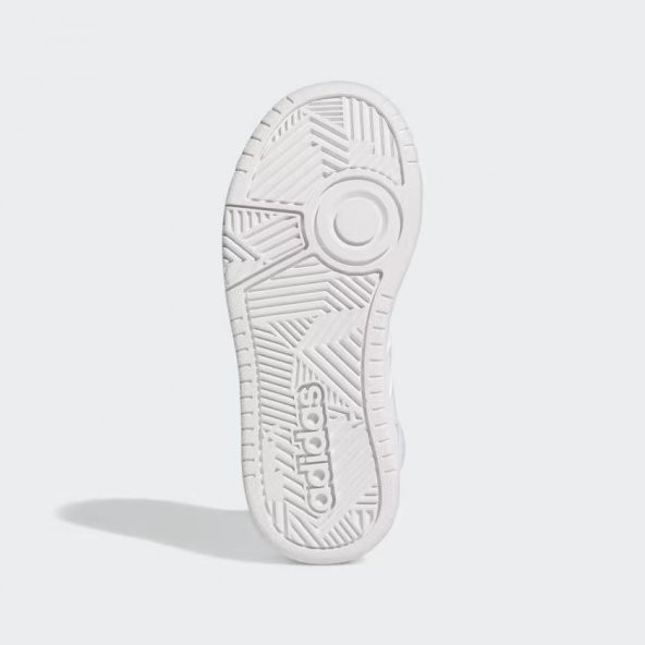 Adidas CZ0222 Hoops 3.0 Mid Lifestyle Kadın Günlük Beyaz Spor ve Basketbol Ayakkabısı - 3