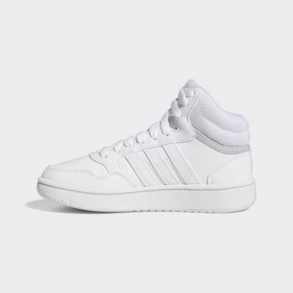 Adidas CZ0222 Hoops 3.0 Mid Lifestyle Kadın Günlük Beyaz Spor ve Basketbol Ayakkabısı - 6