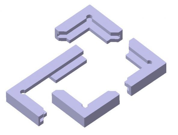 Cr-10 Ikea Ayna Lots Klipler / Tutucu Hiruna Değiştirildi Plastik Aparat