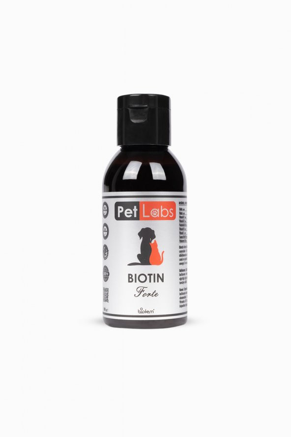 Biotin Forte 100 Ml. (Kediler ve Köpekler Için Tüy Sağlığı Damlası - Tırnak bakımı)
