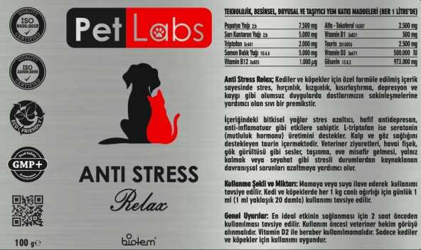 Anti Stress 100 Ml. ( Kediler Ve Köpekler Için Sakinleştirici ) - 2