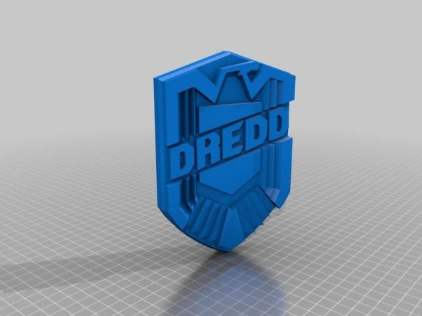 Hakim Dredd Rozeti Plastik Aparat - 1