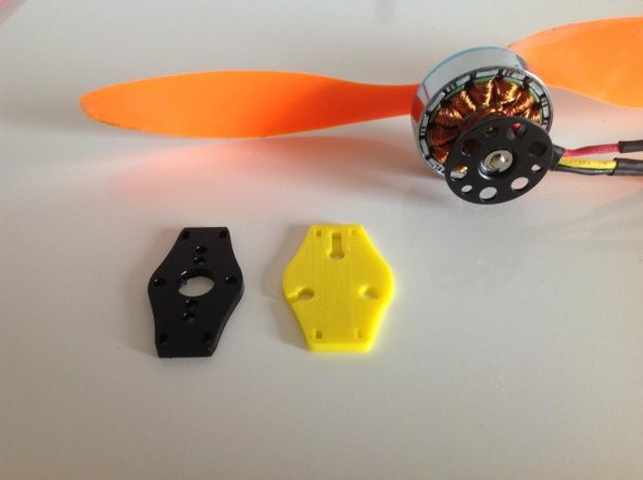 Hextronik Dt750 Yaw Motor Adaptörü Titan Tricopter Çerçevesi İçin Plastik Aparat - 8