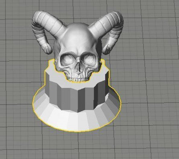 Şeytan Skull Gitar Hacmi / Tone Knob - Tt Plastik Aparat - 1