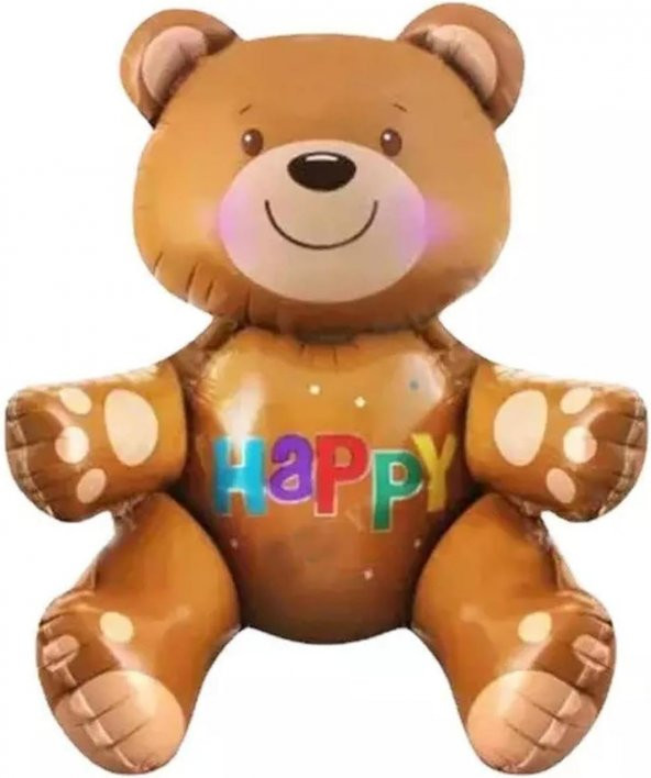 Oturan Ayı Folyo Balon 77x70 cm ürün görseli