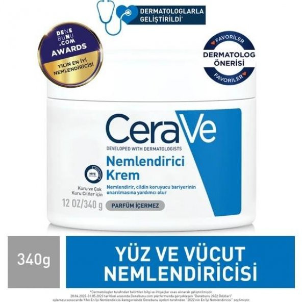 Cerave Nemlendirici Krem Kuru Çok Kuru Cilt 340 Ml