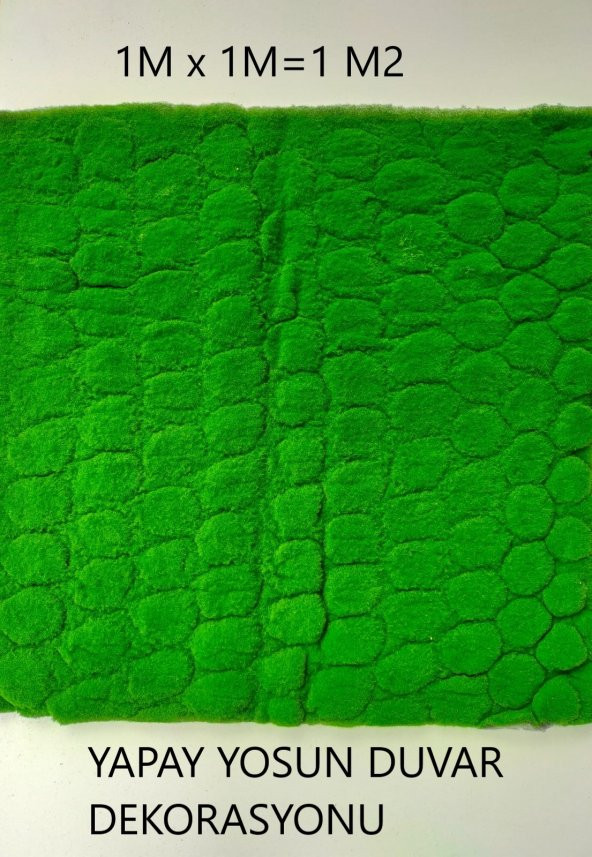 Dekoratif Yapay Yosun Duvar Zemin Kaplama Panel 100x100 Cm Tabaka 1 m2
