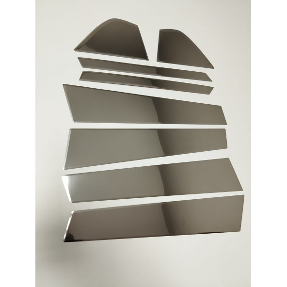 Fiat 500X Krom Kapı Direği Seti 8 Parça 2014+ Paslanmaz Çelik ürün görseli