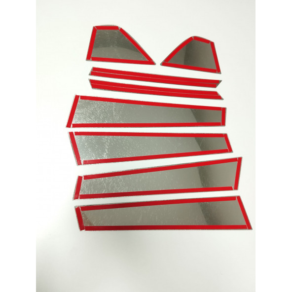 Fiat 500X Krom Kapı Direği Seti 8 Parça 2014+ Paslanmaz Çelik - Resim 3