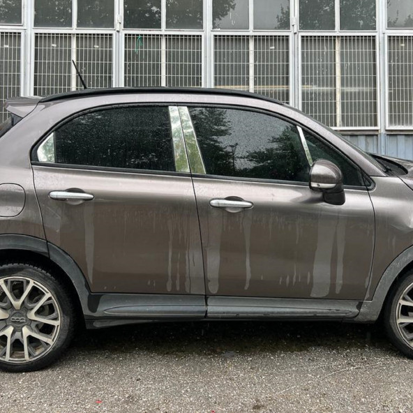 Fiat 500X Krom Kapı Direği Seti 8 Parça 2014+ Paslanmaz Çelik - Resim 5