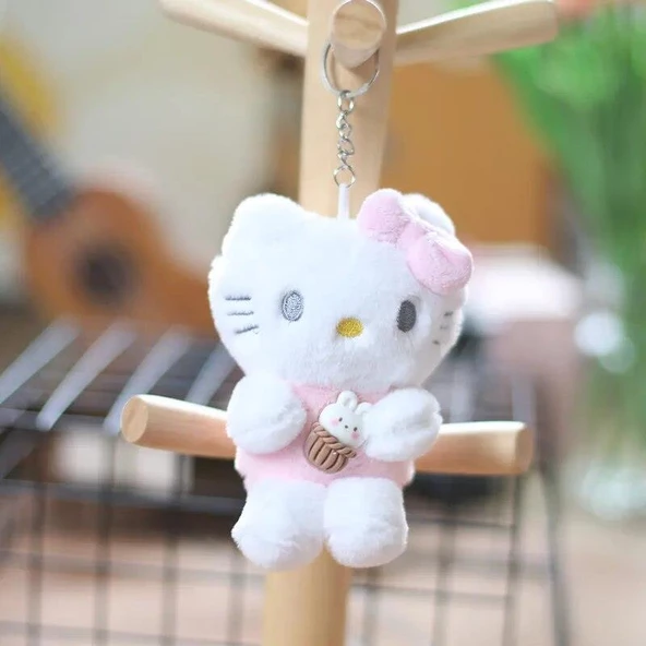 Hello Kitty Peluş Anahtralık Çanta Süsü - 4