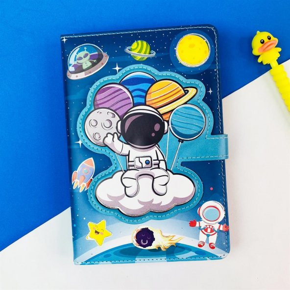 Astronot Tasarımlı Defter