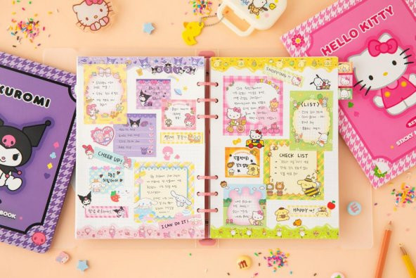 Kawaii My Hello Kitty  Kuromi Cinnamoroll Posted-It - 4
