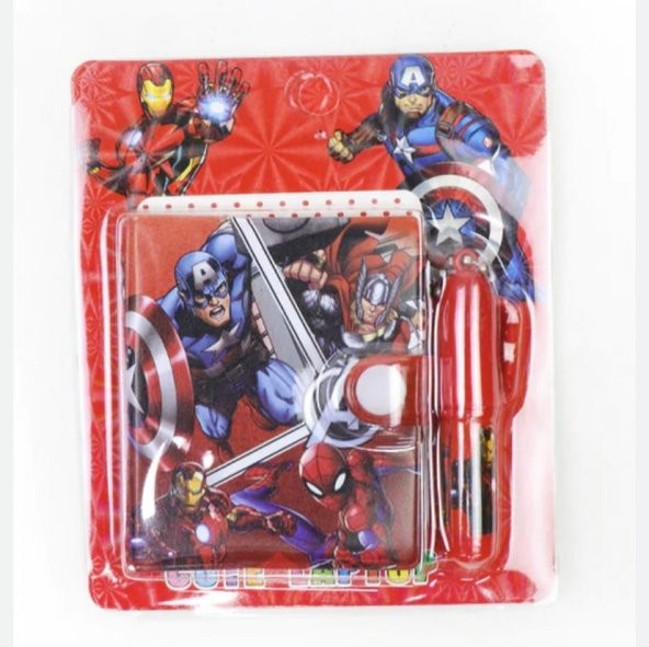 Avengers Karakterleri Mini Defter Kalem Set