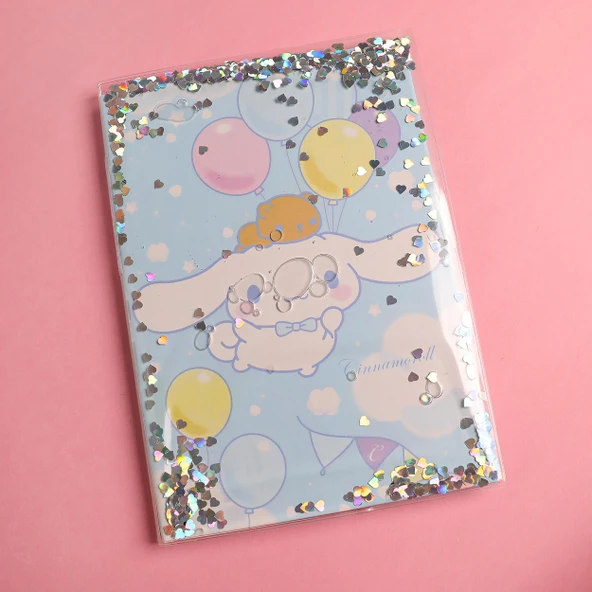 Sanrio Cinnamaroll Sulu Simli Çizgili Defter ürün görseli