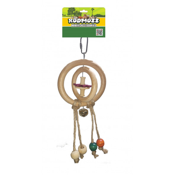 RodMozz Çift Halkalı Boncuklu Kemirgen Oyuncağı