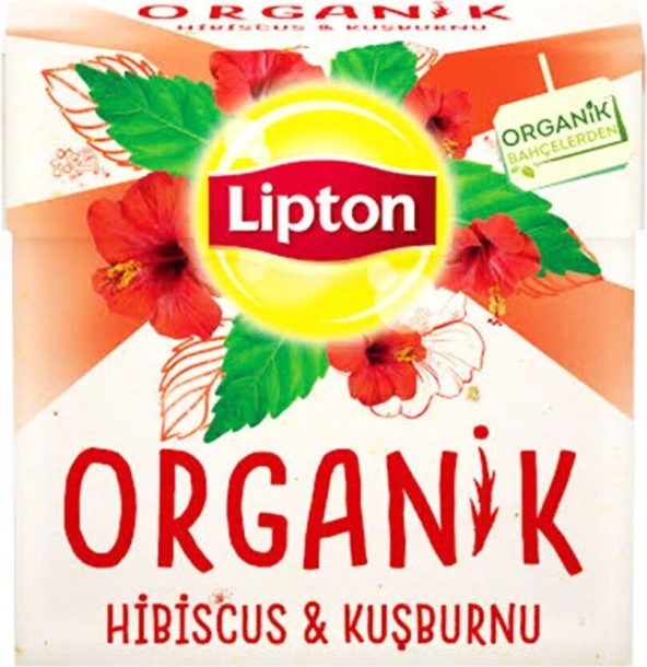 Lipton Organik Hibiscus Kuşburnu Çayı 20li