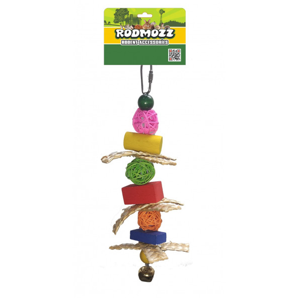 RodMozz Hasırlı Küplü Toplu Kemirgen Oyuncağı
