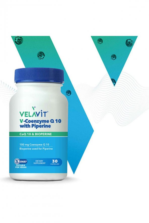 Velavit V-coenzyme Q 10 With Piperine 30 Kapsül ürün görseli