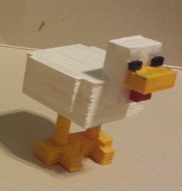 Minecraft Tavuk Biblo Dekoratif Hediyelik Süs Eşyası Maket