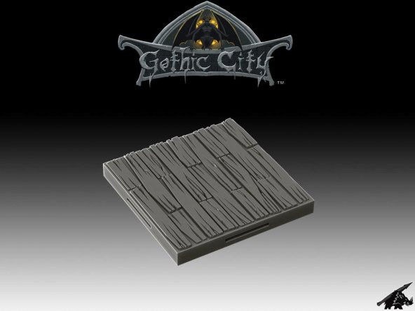 Tilescape Gotik Şehir Ahşap Zemin Kiremit - Bizim Yeni Kickstarter Şimdi Canlı !!!! Plastik Aparat - 1