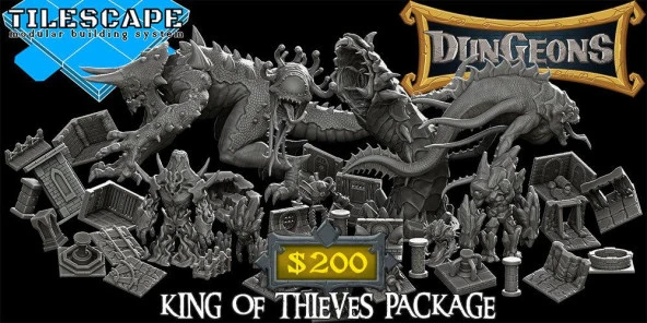 Tilescape Gotik Şehir Ahşap Zemin Kiremit - Bizim Yeni Kickstarter Şimdi Canlı !!!! Plastik Aparat - 6