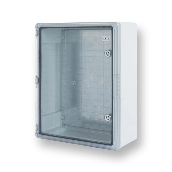 AKİŞ AKPC-500600 ŞEFFAF KAPAKLI ABS PLASTİK ELEKTRİK PANOSU (50x60x23 CM)