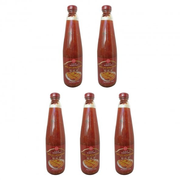 He Shun Yuan Tatlı Acı Biber Sosu (Sweet Chilli Sauce) 700 Gr 5 Adet