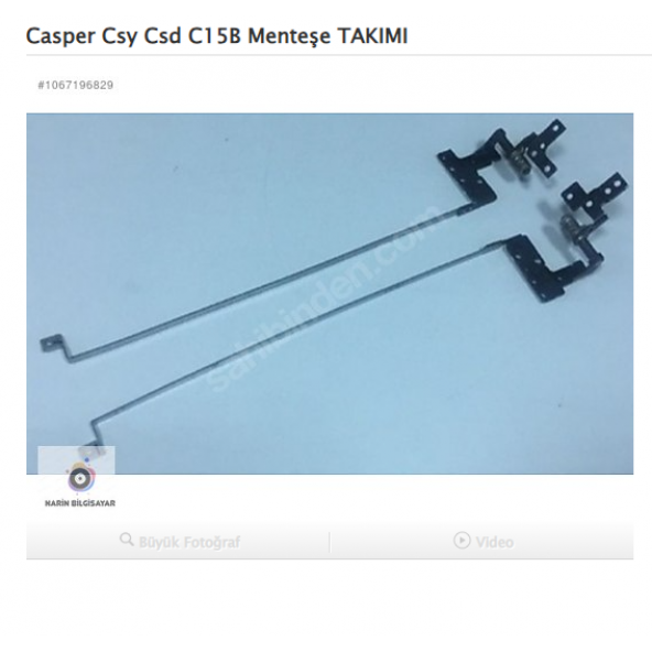 Casper Csy Csd C15B Menteşe TAKIMI