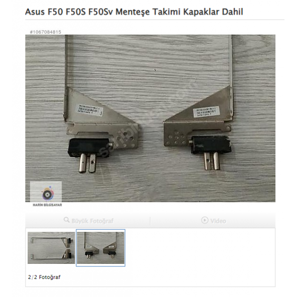 Asus F50 F50S F50Sv Menteşe Takimi Kapaklar Dahil - 2