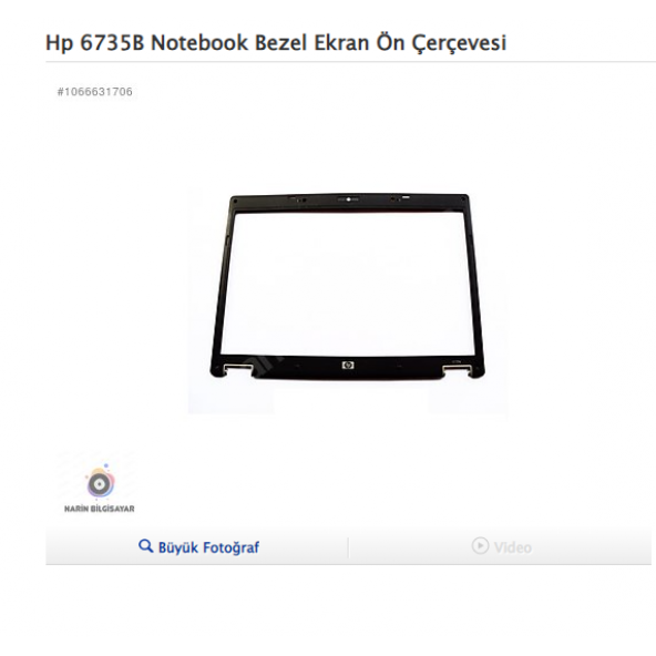 Hp 6735B Notebook Bezel Ekran Ön Çerçevesi