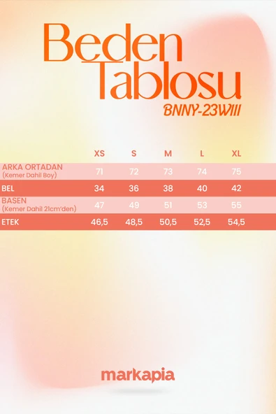 Kadın Yırtmaçlı Midi Jean Etek - 9