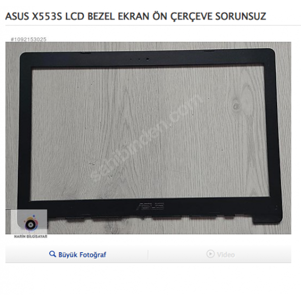 ASUS X553S LCD BEZEL EKRAN ÖN ÇERÇEVE SORUNSUZ