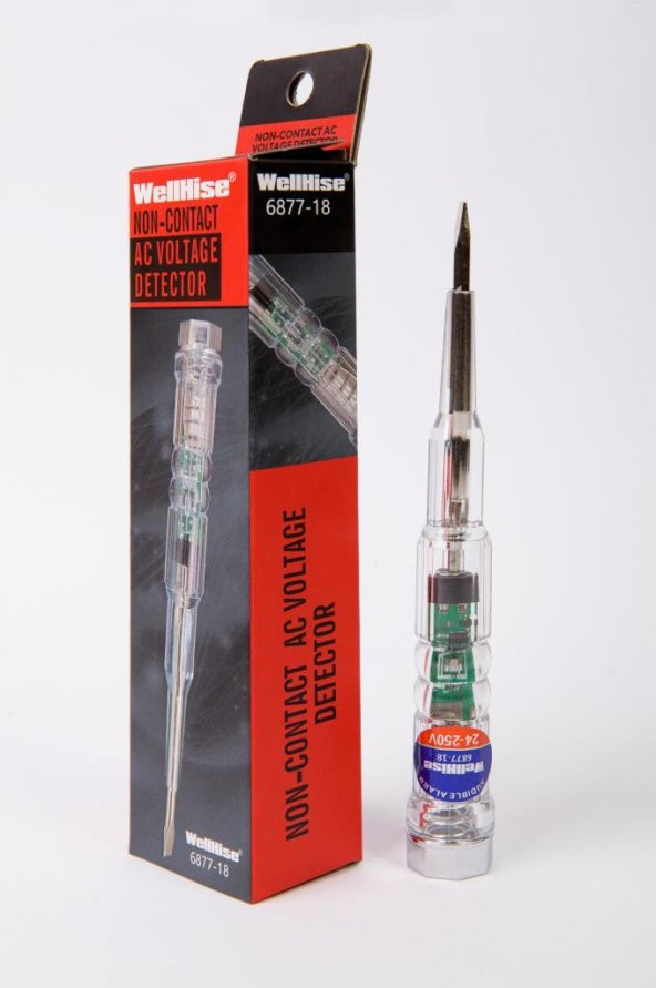 WellHise 6877-18 Kontrol Kalemi Voltaj Test Kalemi Faz Kalemi - 4