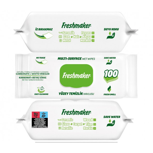 Freshmaker Yüzey Temizlik Havlusu 100 Yaprak - 5