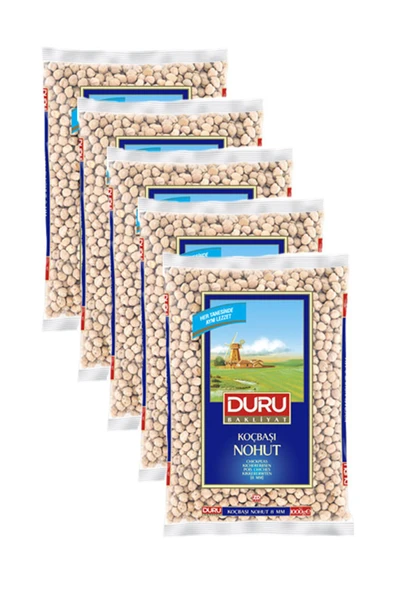 Duru Koçbaşı Nohut 8 mm 1000 gr x 5 Adet ürün görseli 1