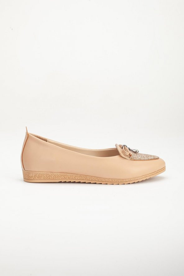 Cilt Fiyonk Taş Detaylı Nude Kadın Babet - Resim 3