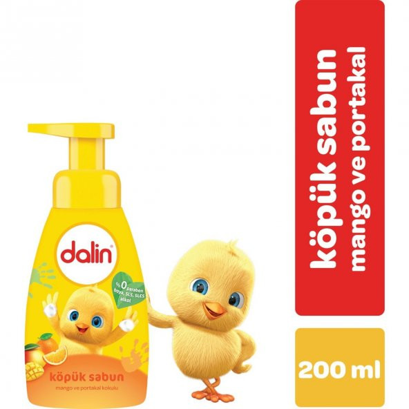 Dalin Köpük Sabun 200 Ml Mango & Portakal