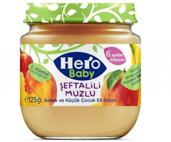 Hero Baby 120 Gr Şeftali Muz