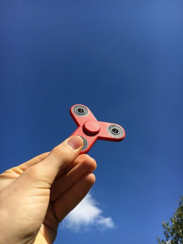 Basit Fidget Spinner - 608Rs Rulman Plastik Aparat