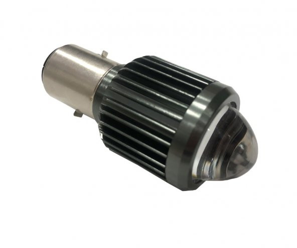 MERCEKLİ MOTOSIKLET FAR AMPÜLÜ BOSCH TIP DUYLU LED AMPÜL (BA20D) yeni nesil - 5