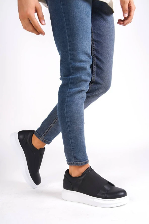 KB-040 Siyah Cilt   Bağcıklı  Günlük Erkek  Ayakkabı - Resim 2