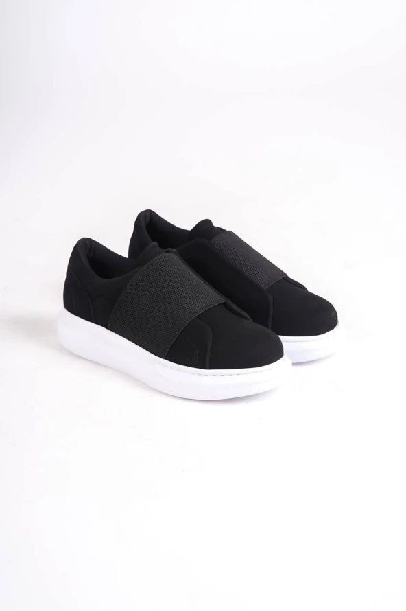 KB-040 Siyah Süet   Bağcıklı  Günlük Erkek  Ayakkabı - Resim 3