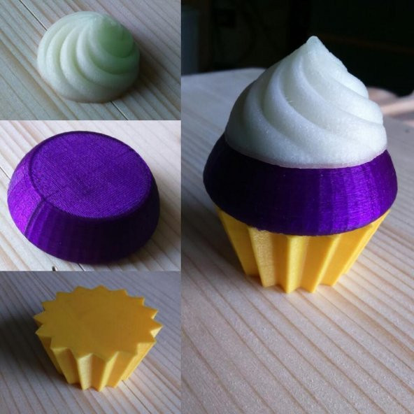 Menekşe Cupcake Bölümü Plastik Aparat