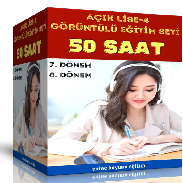 Açık Lise-4 Görüntülü Eğitim Seti (120 Saat Görüntülü Anlatım)