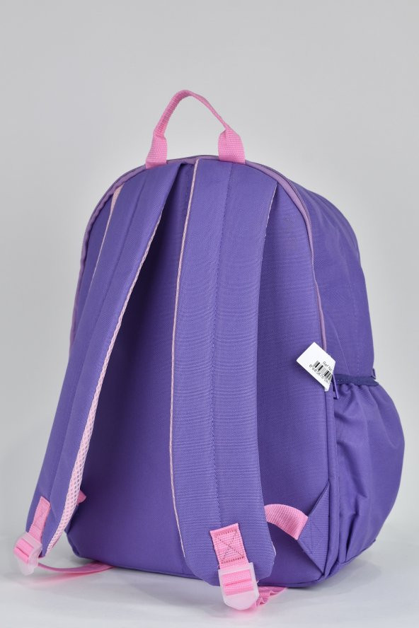 Beverly Hills Polo Club Unisex Çok Gözlü Günlük Seyahat Okul Sırt Çantası Lila 04154 - Resim 5