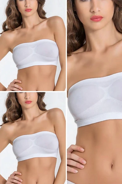 Beyaz 3lü Büstiyer Taktel ürün görseli 1