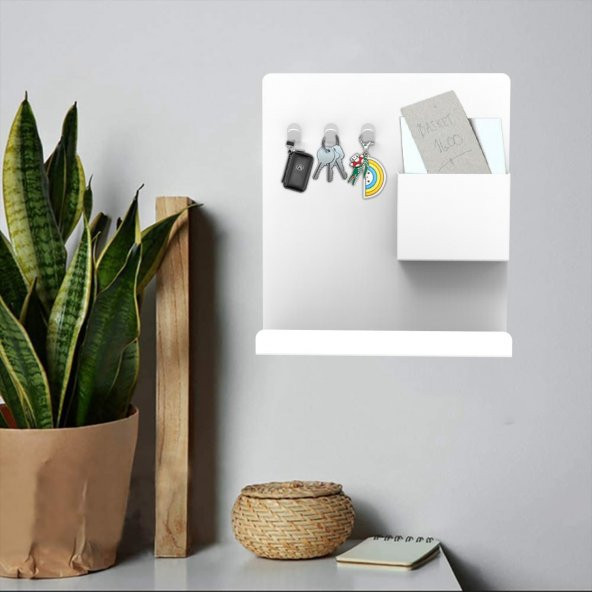 RAFLI ANAHTARLIK MODEL 2 BEYAZ - 3