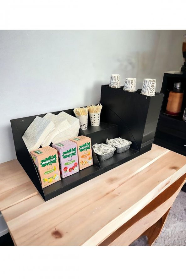Çay & Kahve + 3 Bölmeli Bardaklık Set - 3