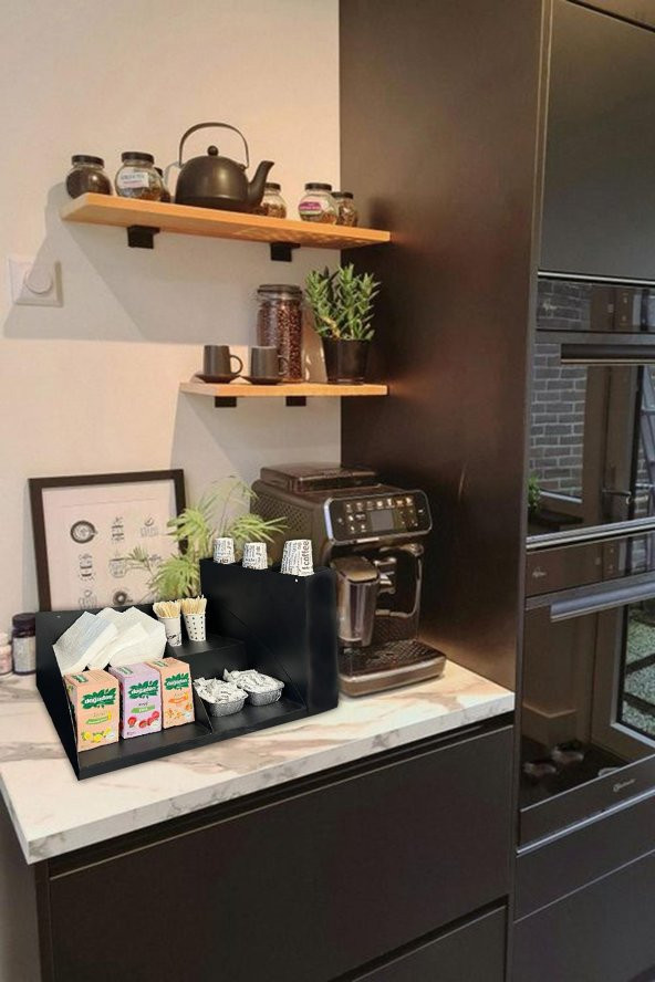 Çay & Kahve + 3 Bölmeli Bardaklık Set - 4